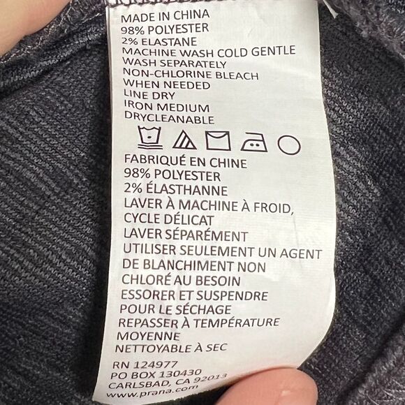 Prana Dress Macee Dark Gray Quilted Long Sleeve Shift Jacquard Textured Knit S - Picture 6 of 13